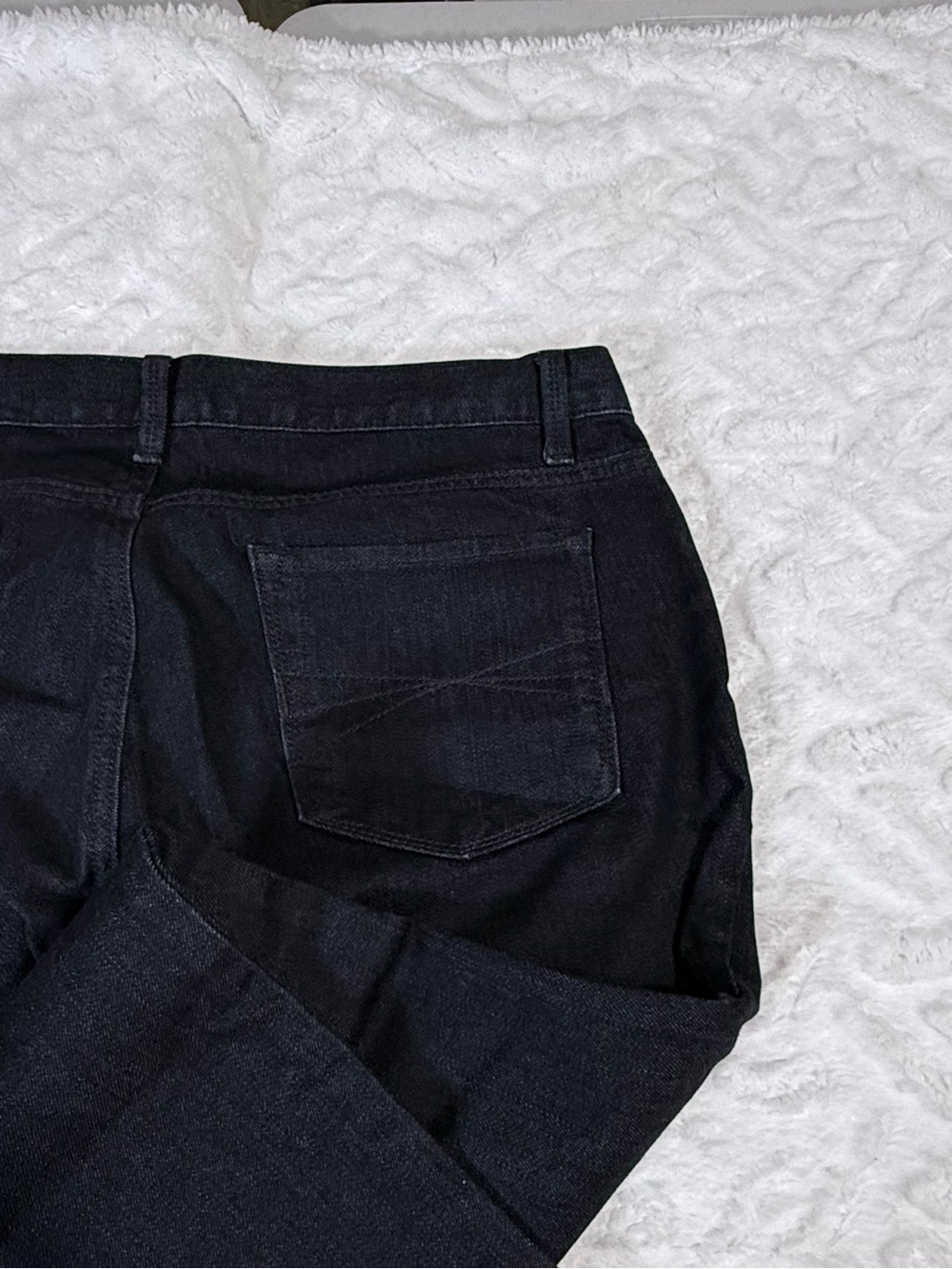LOFT Dark Wash Denim Women's Boot Cut Jeans - Size 12 - NWOT - Picture 13 of 14